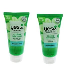 Facial Mask Yes to Cucumbers Cooling Jelly Mask 3 fl oz 2‎ Pcs
